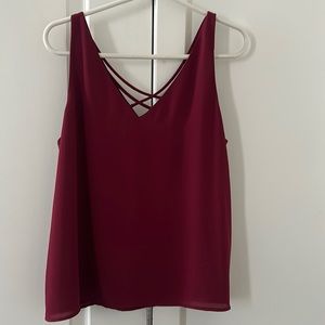 Maroon tank top